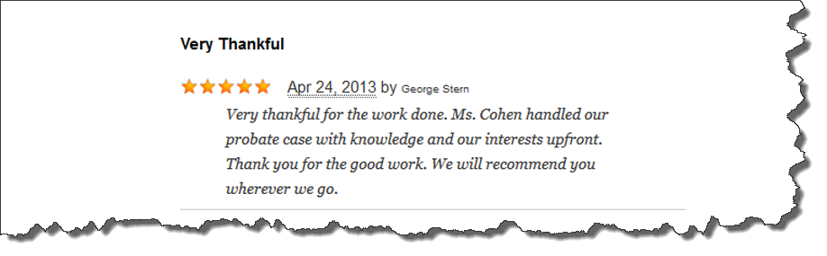 What they say About Us  Law Office of Holly Cohen P.A.